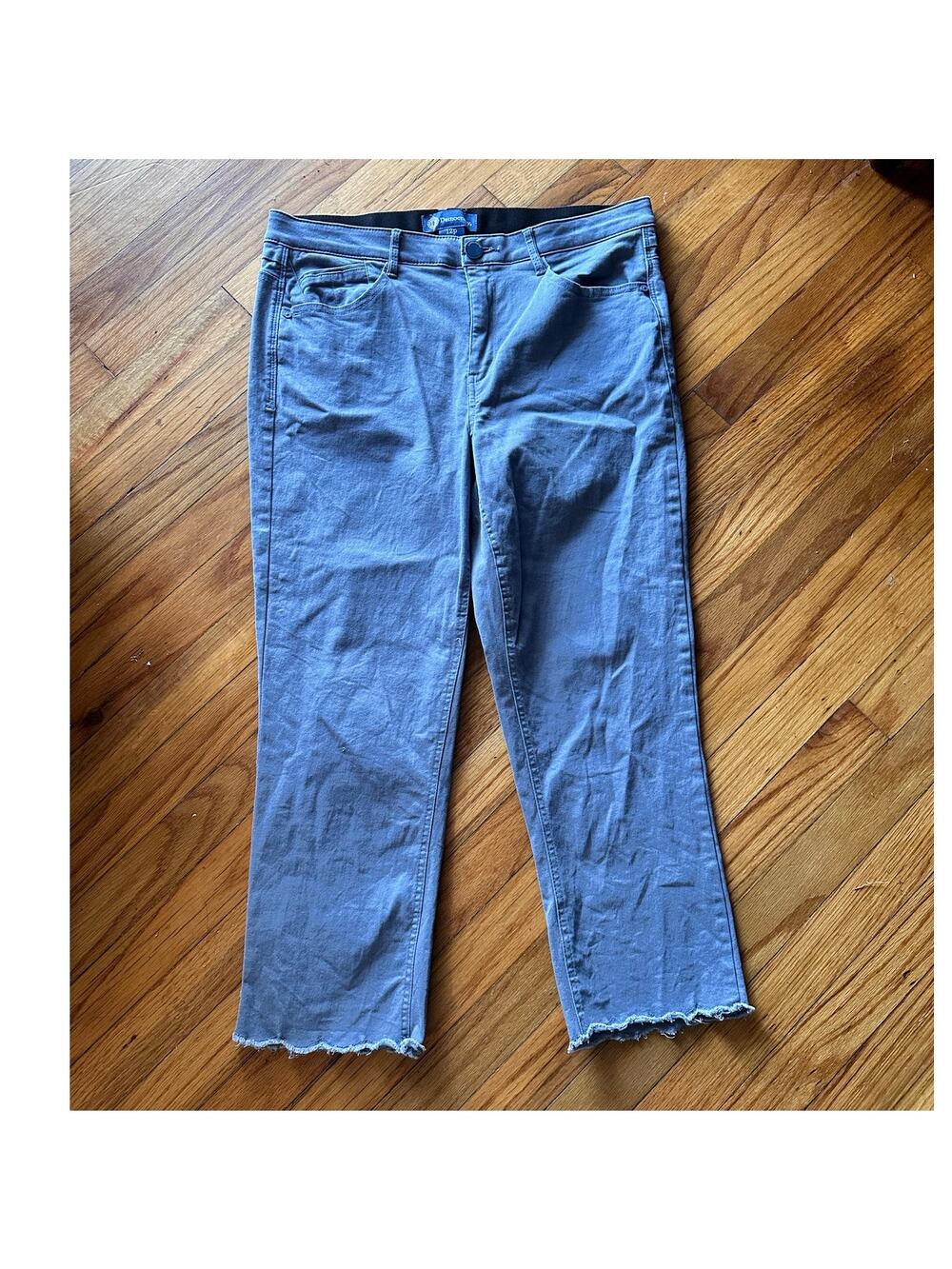 Democracy Flattering Fit  AbSolution High-Rise Raw Hem Pants 12P